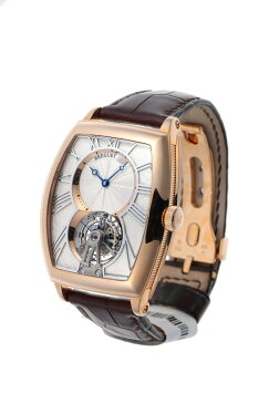 BREGUET ブレゲ ヘリテージ グランドコンプリケーション トゥールビヨン トノー 手巻 5497BR/12/9V6 シルバー文字盤 750RG 【中古】【時計】 1820189