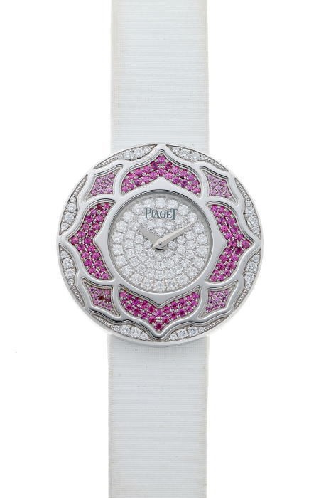 PIAGET ピアジェ ローズ　ダイヤ ルビー クォーツ G0A30080 パヴェダイヤ文字盤　WG 【中古】【時計】 1920131