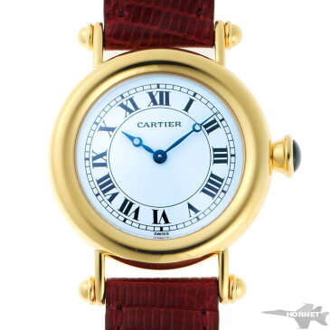 Cartier カルティエ ディアボロ LM メカニカル 手巻 W1508151 ホワイトエナメル文字盤　750YG 【中古】【時計】 1910550