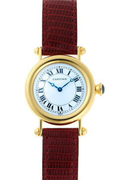 Cartier カルティエ ディアボロ LM メカニカル 手巻 W1508151 ホワイトエナメル文字盤　750YG 【中古】【時計】 1910550