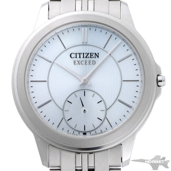 CITIZEN シチズン エクシード エコドライブ ソーラー 8845-T023029 シルバー文字盤　TI 【中古】【時計】 2200280