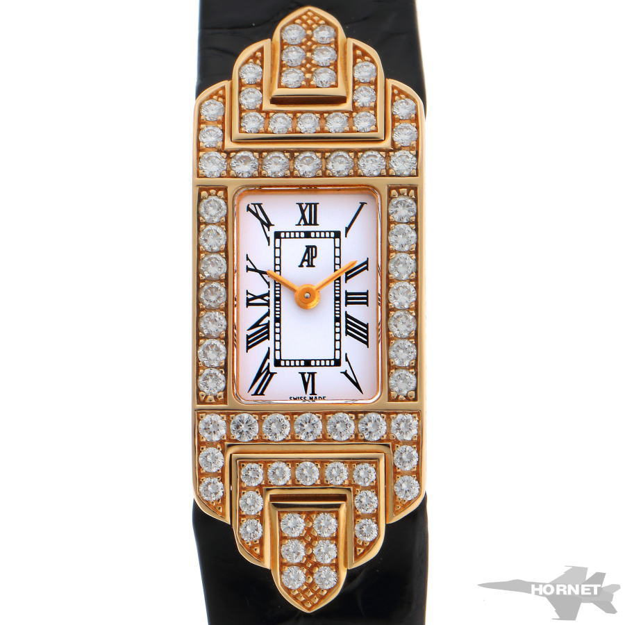 AUDEMARS PIGUET オーデマピゲ チャールストン ダイヤ クォーツ 67028OR.Z.002CR ホワイト文字盤 750PG 【中古】【時計】 2210050
