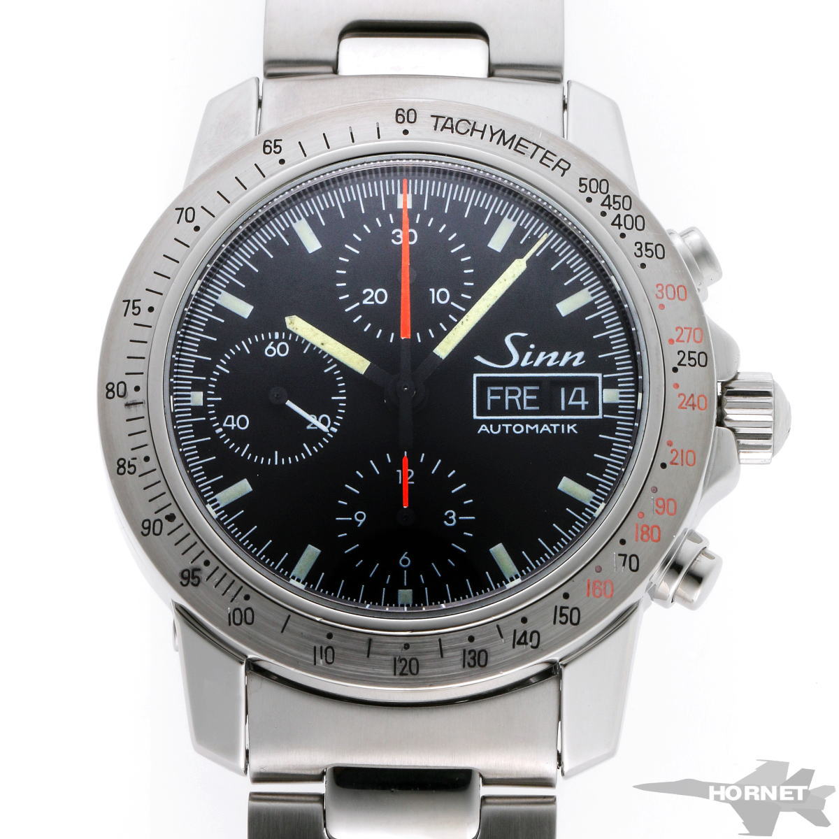 SINN ジン アウトバーン クロノグラフ オートマチック 303.AUTOBAHN ブラック文字盤 ...