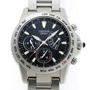 SEIKO セイコー クレドール フェニックス ワールドタイム オートマチック 熊川哲也モデル GCBG987 / 4S77-0A40 ブラック文字盤 SS 【中古】【時計】 2310184