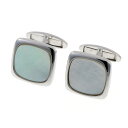 MIKIMOTO ミキモト スクエア カフス タイタック セット カフス ホワイトゴールド K14WG 【中古】【ジュエリー】 2310209