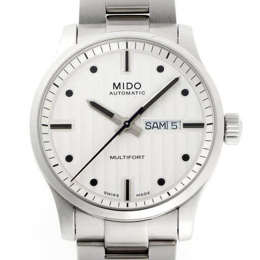 MIDO ミドー マルチフォート オートマチック M005.430.11.031.80 シルバー文字盤 SS 【中古】【時計】 2410110 MIDO ミドー マルチフォート オートマチック M005.430.11.031.80 シルバー文字盤 SS 【中古】【時計】 2410110