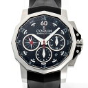 CORUM コルム アドミラルズカップ クロノグラフ オートマチック 01.0071 / 753.671.20 ブルー文字盤 SS 【中古】【時計】 2410363(2)