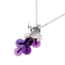 MIKIMOTO ミキモト ブドウ グレープ アメジスト パール ネックレス ホワイトゴールド K18WG 【中古】【ジュエリー】 2510055