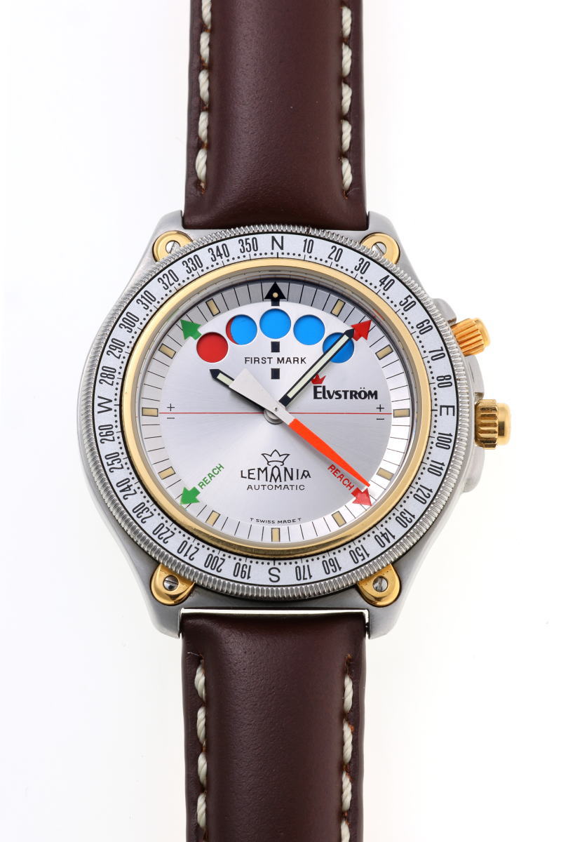 LEMANIA レマニア レガッタ エルブストローム オートマチック Cal.1345 Ref.8734 シルバー文字盤　SS / YG 【中古】【時計】 2510066