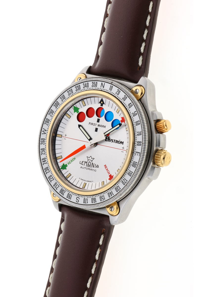 LEMANIA レマニア レガッタ エルブストローム オートマチック Cal.1345 Ref.8734 シルバー文字盤　SS / YG 【中古】【時計】 2510066