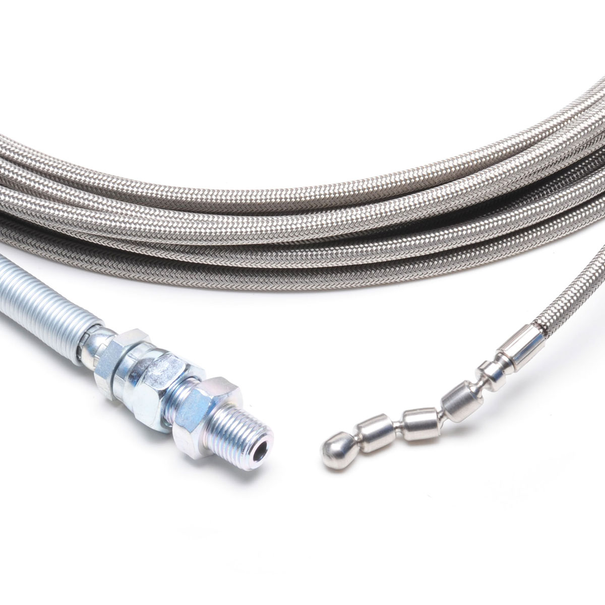 【スズランノズルフリータイプ】洗管ホース　3.6（1分）×15M ステンレスワイヤーブレード SUS W/B