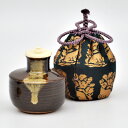 【茶道具】茶入 中興名物 振鼓 陶若窯作 ラクト蓋 桐箱入り