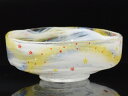 茶道具 抹茶茶碗 ガラス 馬盥茶碗 星空 加藤永山作 化粧箱入り