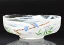 茶道具 抹茶茶碗 ガラス 馬盥茶碗 川蝉夫婦 広畑久仁彦 化粧箱入り