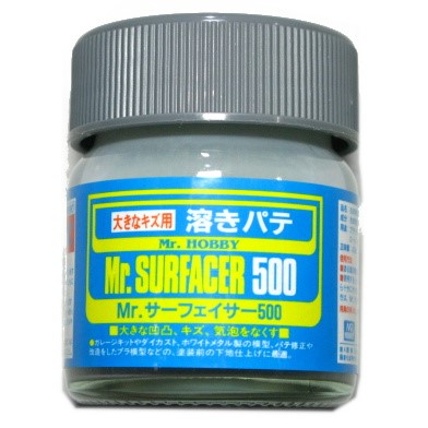 Mr.サーフェイサー 500 [溶きパテ] 大きなキズ用 下地剤 GSIクレオスのサムネイル