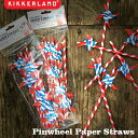 Pinwheel Paper Straws ピンホイールペーパーストロー 6本入 紙 エコ KIKKERLAND DETAIL