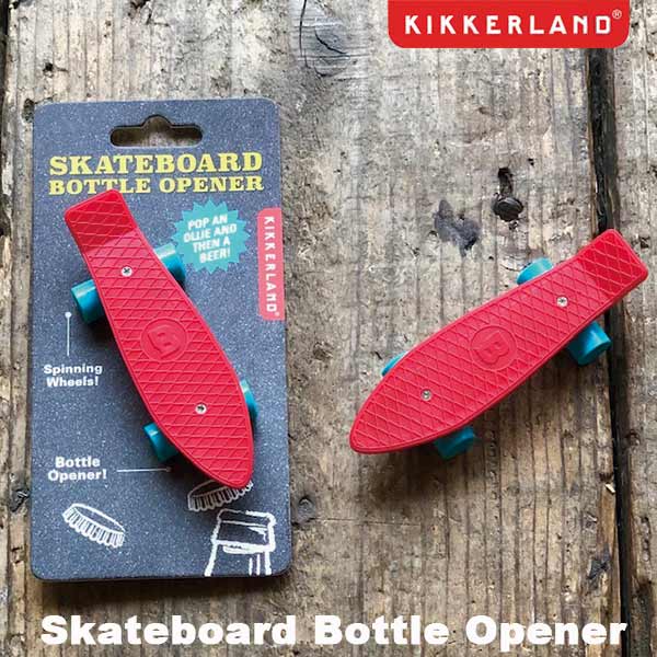 Skateboard Bottle Opener XP[g{[h{gI[vi[ 𔲂 DETAIL KIKKERLAND LbJ[h