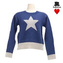 BOHEMIANS {w~AY CREW NECK L/S KNIT LAMBS STAR N[jbg