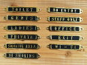 DULTON ダルトン Brass sign ブラスサイン 真鍮 全11種類 ビンテージ加工