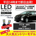 マツダ MPV LY3P LEDフォグランプ H11 6000K ホワイト 車検対応 2本セット オールインワン コンパクト 12V COB フォグランプ 保証付き