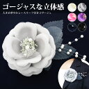 【エントリーでポイント10倍】コサージュ 大きめ 結婚式 華やかレースリーフ 立体ゴージャス ラインストーン パール飾り ブローチ 9c 型崩れしにくい レディース フォーマル 入学式 卒業式 スーツ ママ 幼稚園 小学校 発表会 お洒落 コーラス 衣装 ドレス プレゼント 即納