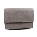 セリーヌ 三つ折り財布 ミニ財布 フォールテッド グレージュ p767 【中古】