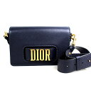 クリスチャンディオール　DIOR　ショルダーバッグ　ネイビー　美品　ポシェット　p369