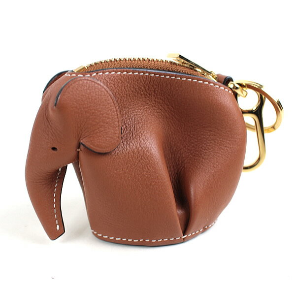 ロエベ コインケース　小銭入れ　キーホルダー　像　新品同様　極美品 ブラウン　茶　r475　【中古】のサムネイル