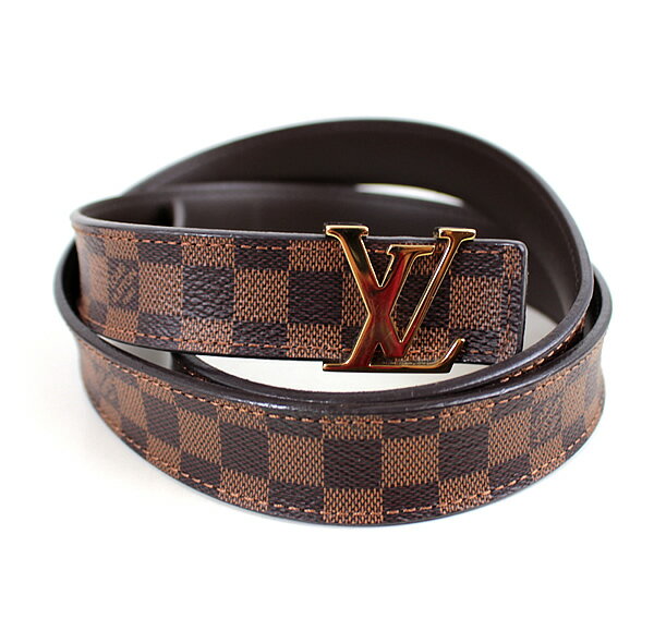 ルイヴィトン ダミエグラフィット ベルト サンチュール 85 美品 イニシャル LV r046 【中古】