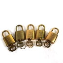 ルイヴィトン カデナ 南京錠 おまとめ 鍵 パドロック LV LOUIS VUITTON アクセサリー 5個 q492 【中古】