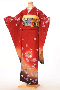 【レンタル】 振袖 レンタル 着物レンタル レンタル着物 おためしレンタル価格 振袖レンタル フルセット 結納 卒業式 結婚式 貸衣装 赤地 手毬 羽子板 桜 2月-12月上旬 147cm-163cm位まで 足袋プレゼント 8AC156 振り袖 レンタルキャンペーン