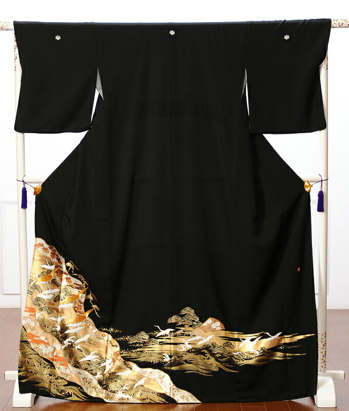 【レンタル】黒留袖レンタルフルセット8AA104 留袖レンタル 留袖 レンタル レンタル黒留袖 黒留袖 レンタル 150cm～170cm位まで 黒留袖 レンタル 着物レンタル 黒留袖レンタル 黒留袖レンタル 親族衣裳 貸衣裳