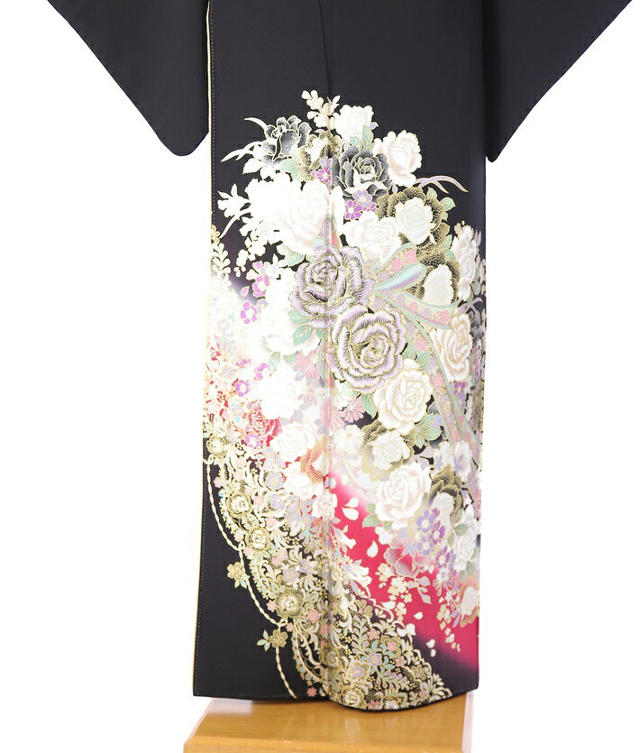 【レンタル】 桂由美 YUMI KATSURA 留袖レンタル 留袖 レンタル 着物レンタル レンタル着物 黒留袖レンタルフルセット 8AA219 結婚式 江戸妻 花宮殿 母親 150cm～170cm位まで 留め袖 レンタル 母 叔母 伯母 姉 妹 衣裳 3