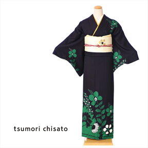 【レンタル】 ツモリチサト tsumori chisato 訪問着 レンタル レンタル着物 着物レンタル 着物 正絹 レンタル訪問着 お呼ばれレンタル 結婚式 パーティ 入学式 七五三 黒 ドリームツリー 正絹訪問着レンタルフルセット 150cm～170cm位まで 足袋プレゼント 8AD316