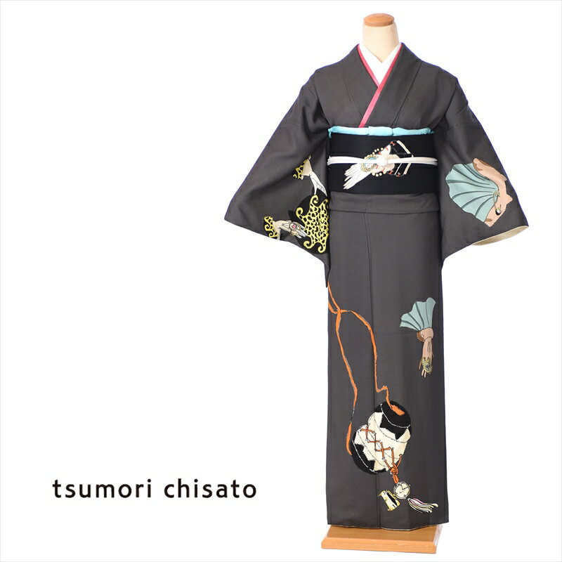 楽天市場 レンタル ツモリチサト Tsumori Chisato 訪問着 レンタル 着物レンタル レンタル着物 着物 正絹 レンタル訪問着 お呼ばれレンタル 結婚式 パーティ 入学式 七五三 濃灰 女優 正絹訪問着レンタルフルセット8ad319 150cm 170cm位まで 足袋 肌着プレゼント