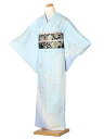 【レンタル】 訪問着 レンタル フルセット レンタル訪問着 着物レンタル 着物セット レンタル着物 きものレンタル 正絹 水色 金彩友禅 チャペル 挙式 150...