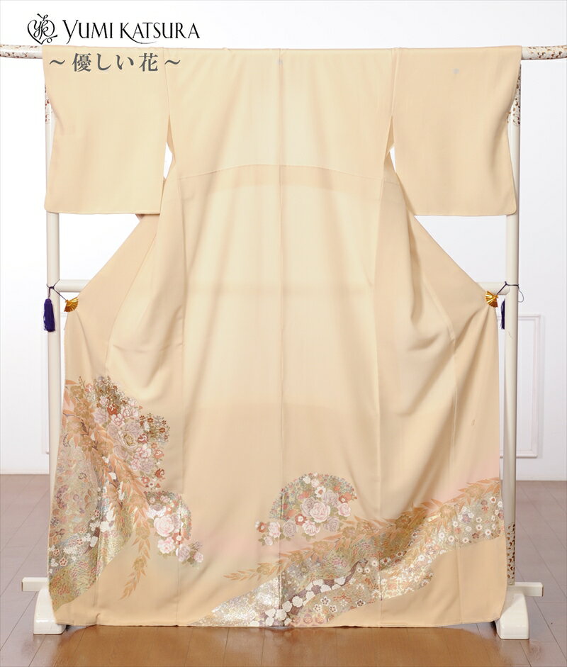 【レンタル】桂由美 五つ紋 色留袖レンタルフルセット8AB43 花の中で 留袖レンタル 留袖 レンタル