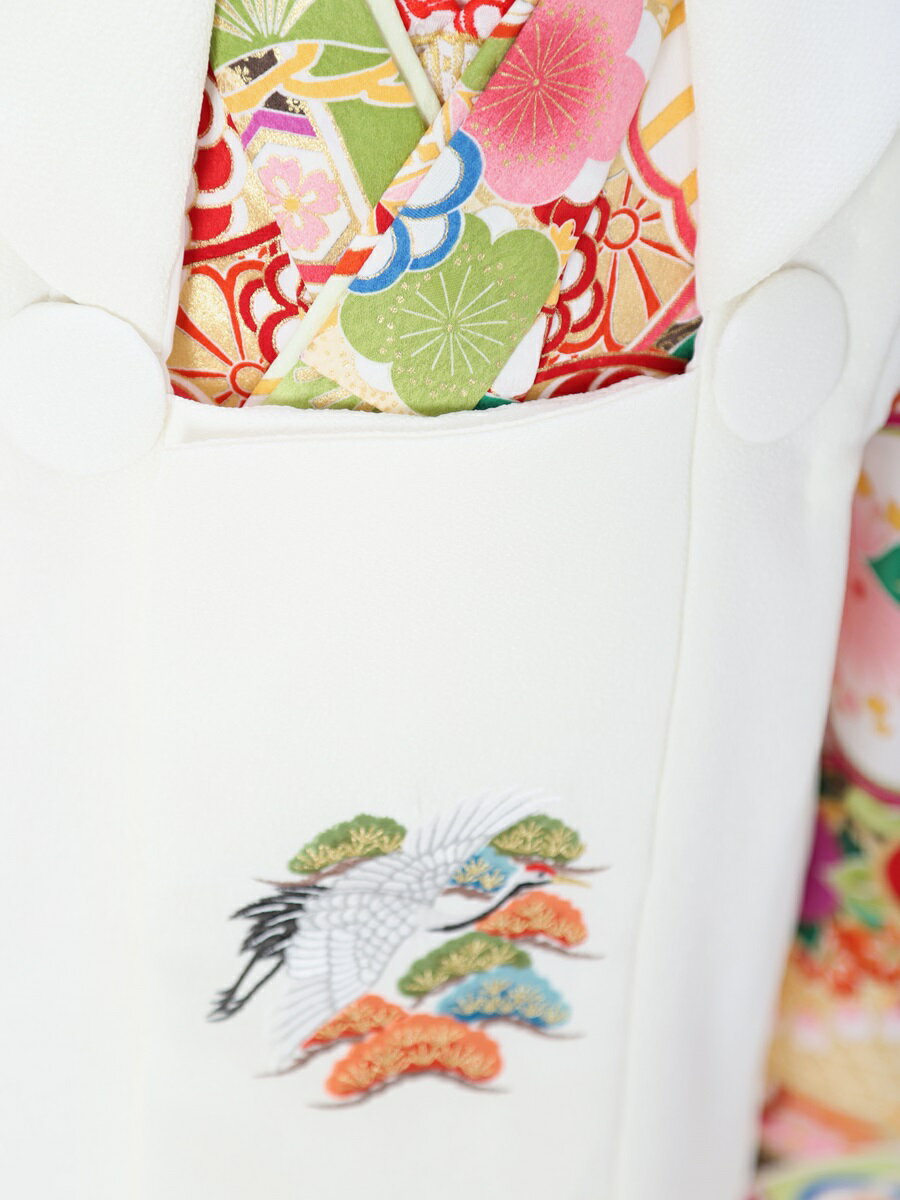 【レンタル】 七五三 被布 着物 3歳 七五三レンタル 女児被布セットAP3129 女の子七五三 七五三着物 レンタル七五三 753レンタル 被布セット 三才 3才 女児 貸衣装 結婚式 グリーン 白 三歳女の子 往復送料無料