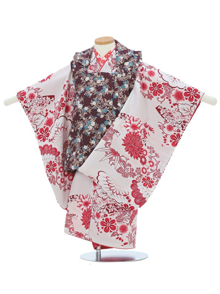 Kimono Set （Girls） - 【レンタル】七五三 被布 七五三レンタル 三歳女の子 被布セット 8AP3269 着物 3歳 女の子七五三 レンタル七五三 753レンタル 貸衣装 三歳女の子 往復送料無料