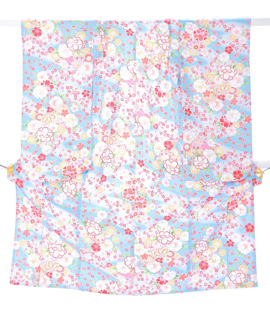 【レンタル】七五三レンタル 七歳女児七五三AP7122 七五三着物 女の子七五三 レンタル七五三 753レンタル 水色 七五三　着物レンタル 7歳 七歳 7歳女の子 往復送料無料