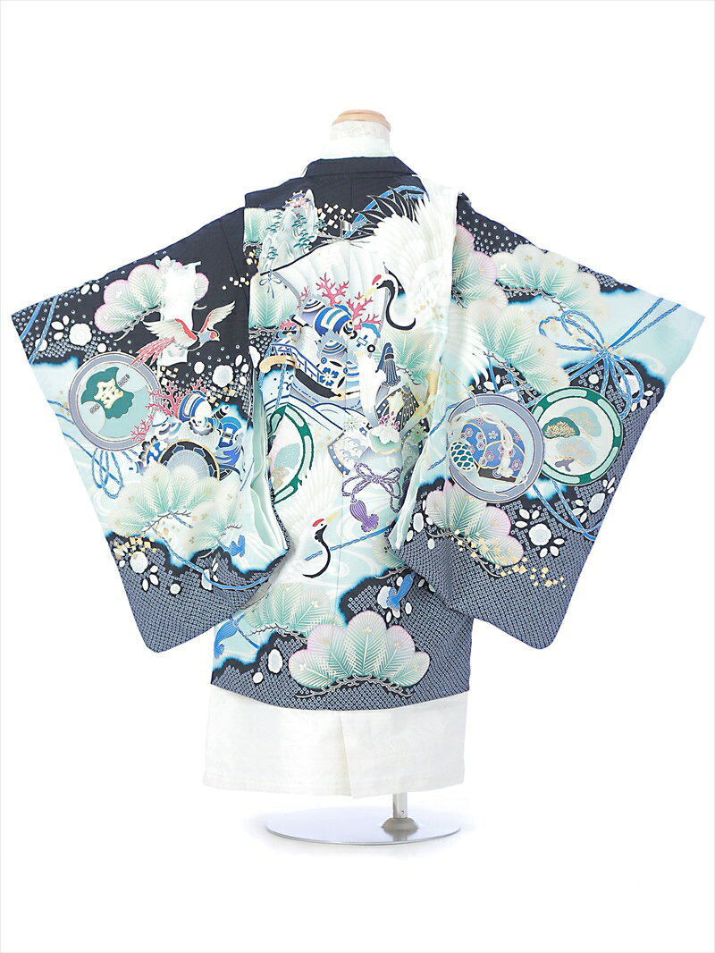 【レンタル】簡単着付け 七五三レンタル 乙葉 5歳男児七五三AO5086 男の子七五三 レンタル七五三 753レンタル 七五三 5歳 五歳 羽織袴 5歳男の子 宝船 兜 鶴 白袴 往復送料無料