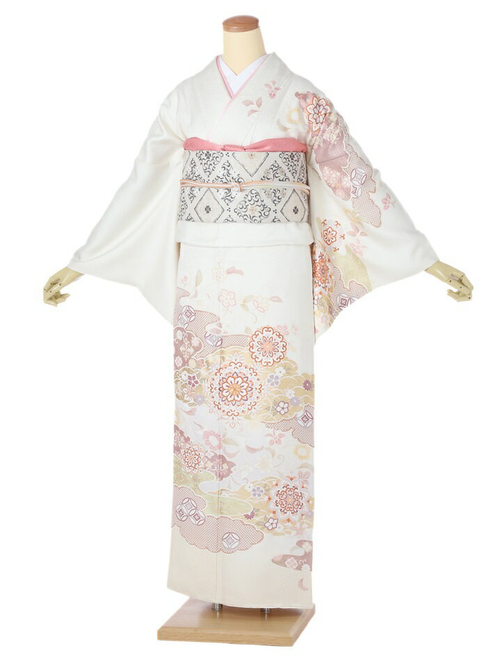 【レンタル】 訪問着 レンタル 正絹訪問着レンタルフルセット8AD536 レンタル訪問着 正絹 お呼ばれレン..