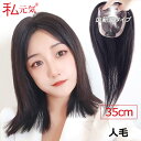 【返品交換OK!送料無料】人毛 広範囲カバー 総手植え 部分ウィッグ【35cm】部分ウィッグ 人毛 ウィッグ かつら ポイントウィッグ 白髪かくし つけ毛 私元...