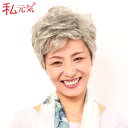 かつら 女性 ウィッグ フラワーショートガール 白髪ミックス 自然 ウィッグ ショート フルウィッグ 男女兼用 ナチュラル ふんわり エレガント 普段使い デイ...
