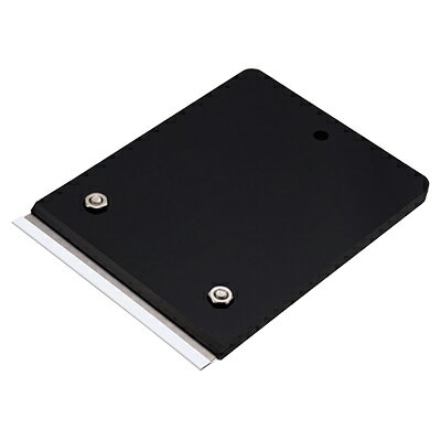 早乙女 2枚刃ホルダー 黒(安全キャップ無し) 業務用 ガラス掃除用品