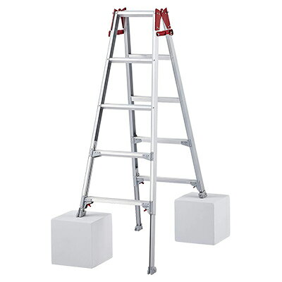 長谷川 はしご兼用伸縮脚立　RYZ-15c 5段 業務用 はしご 脚立 【代引不可】