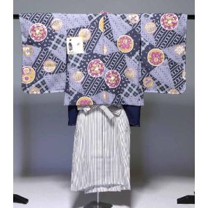 花夢二　七五三　男　お祝着物・袴　セット　三歳用