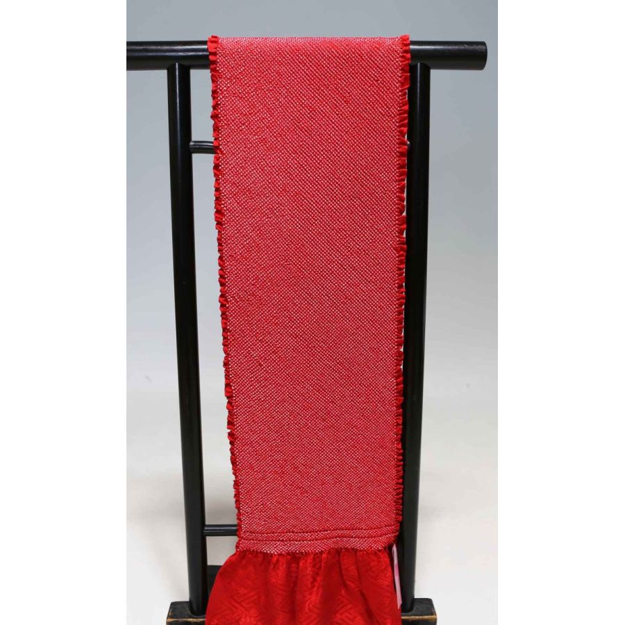 振袖用正絹総絞り帯揚げ(四つ巻き) 訳あり品1065