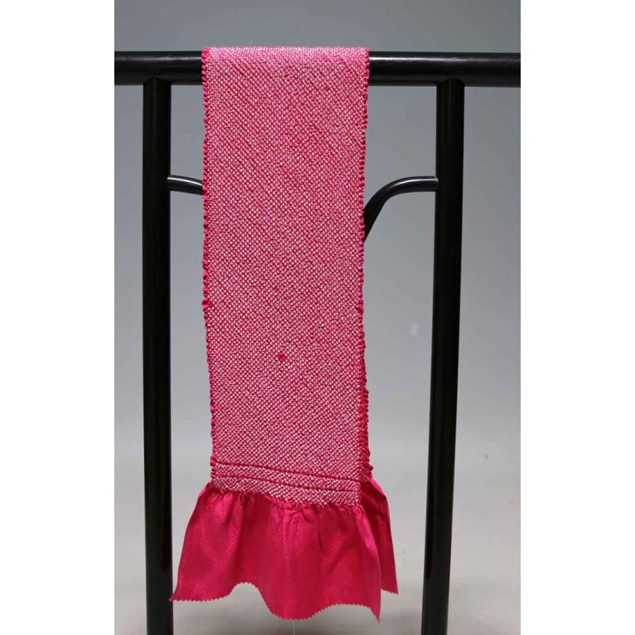 お買い得 七五三子供用正絹総絞り帯揚げ 極上品 T8518 訳あり品 クリックポスト発送 送料無料