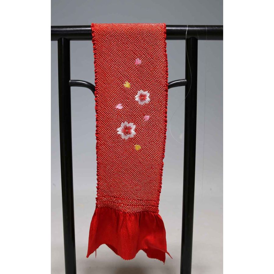 お買い得 七五三子供用正絹総絞り帯揚げ 極上品 T8521 訳あり品 クリックポスト発送 送料無料